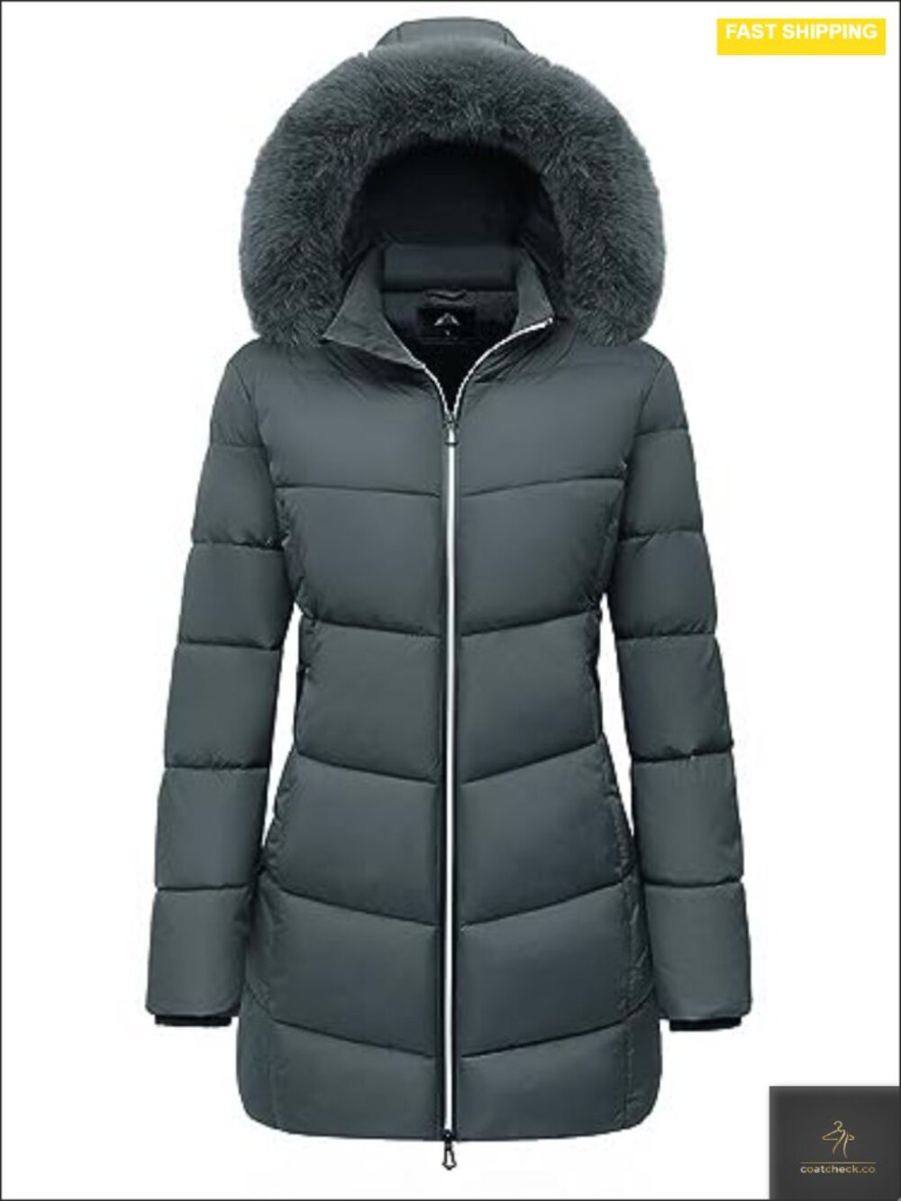 Women's Insulated Waterproof Winter Puffer Coat Removable Hood